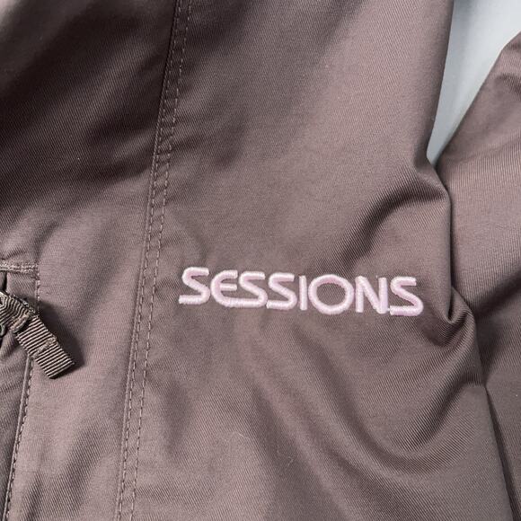 Sessions Kristy Ski Snowboard Pants Women's S Brown Terrain Series Waterproof - Picture 6 of 16